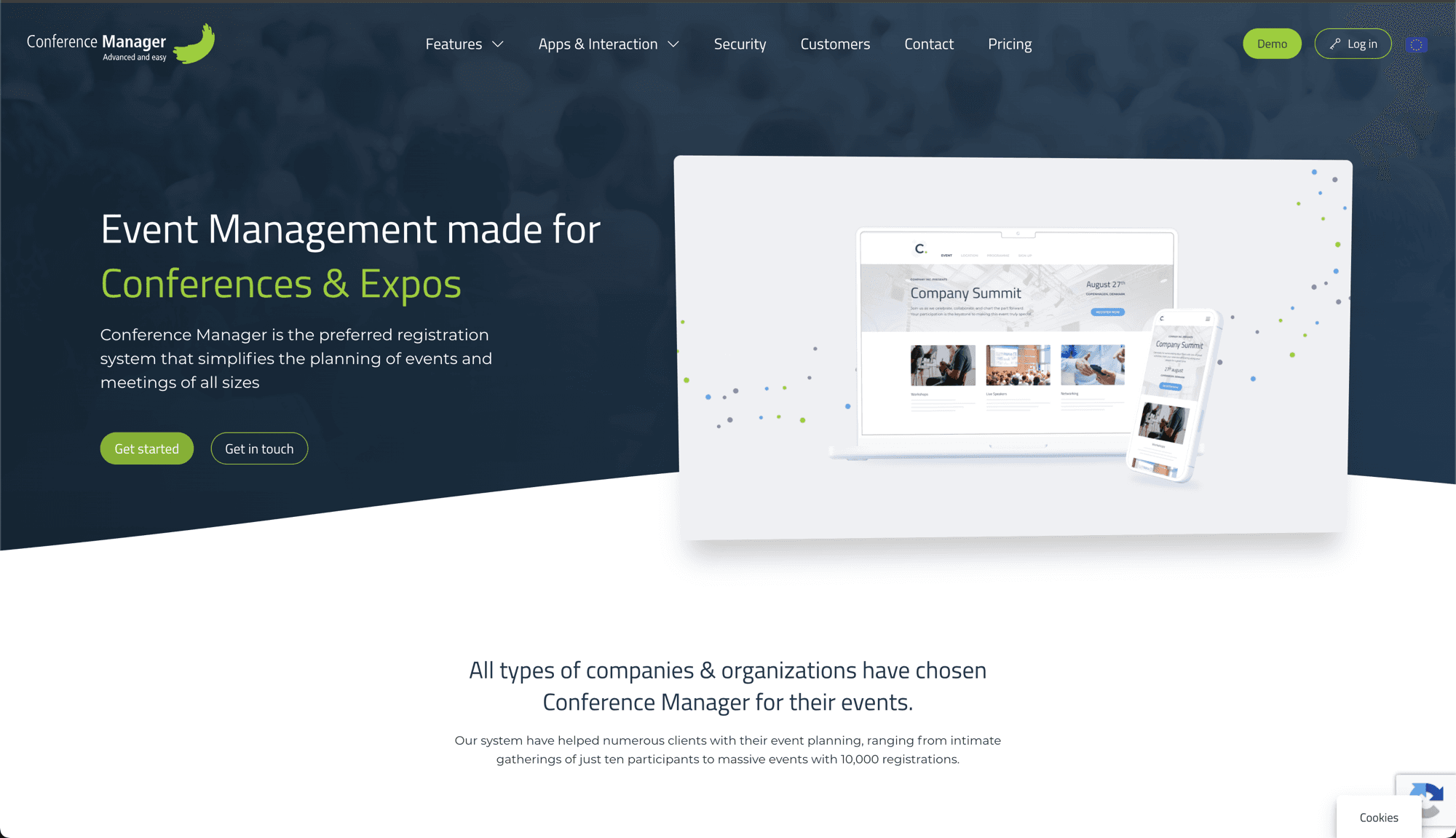 Conference Manager website